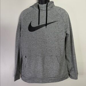 Nike Heather Gray Pullover with Black Swoosh